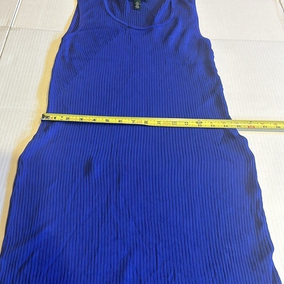 Lauren Ralph Lauren slinky cobalt blue dress stretchable with round scoop neck - Picture 5 of 9